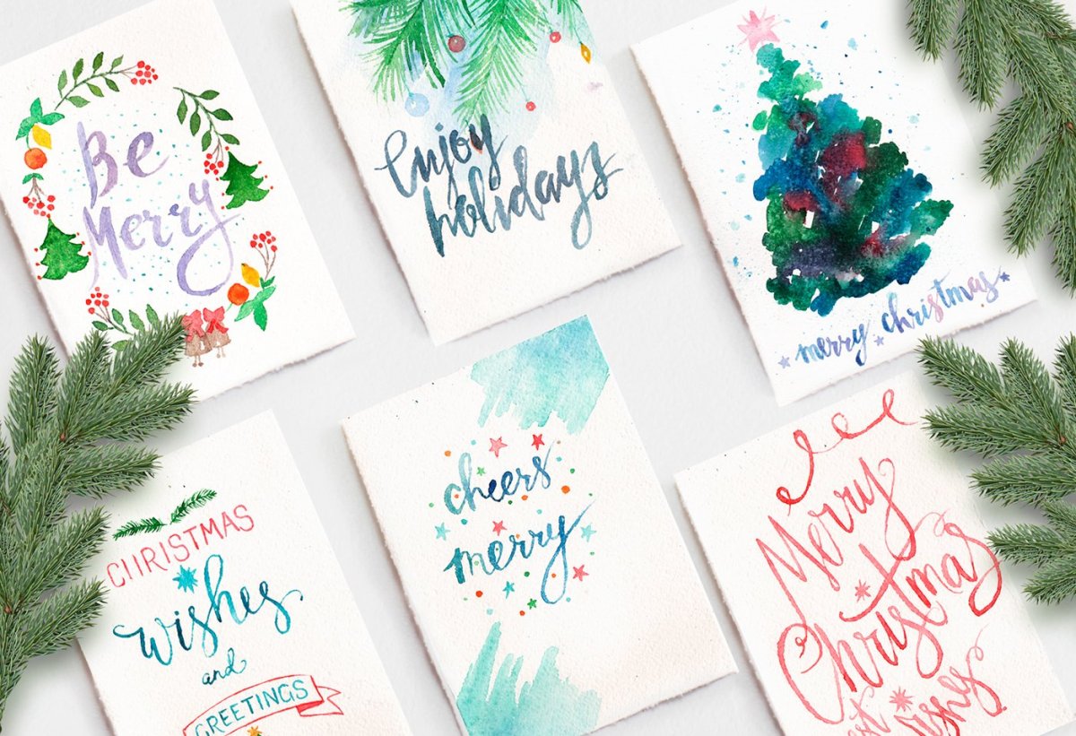 Калиграфия "с новым годом"