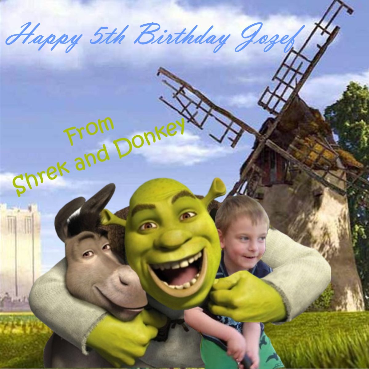 Шрек с днём рождения