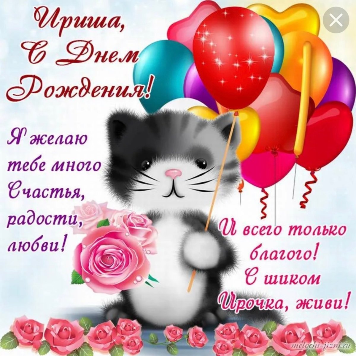 ЧС днем рождения Ирина