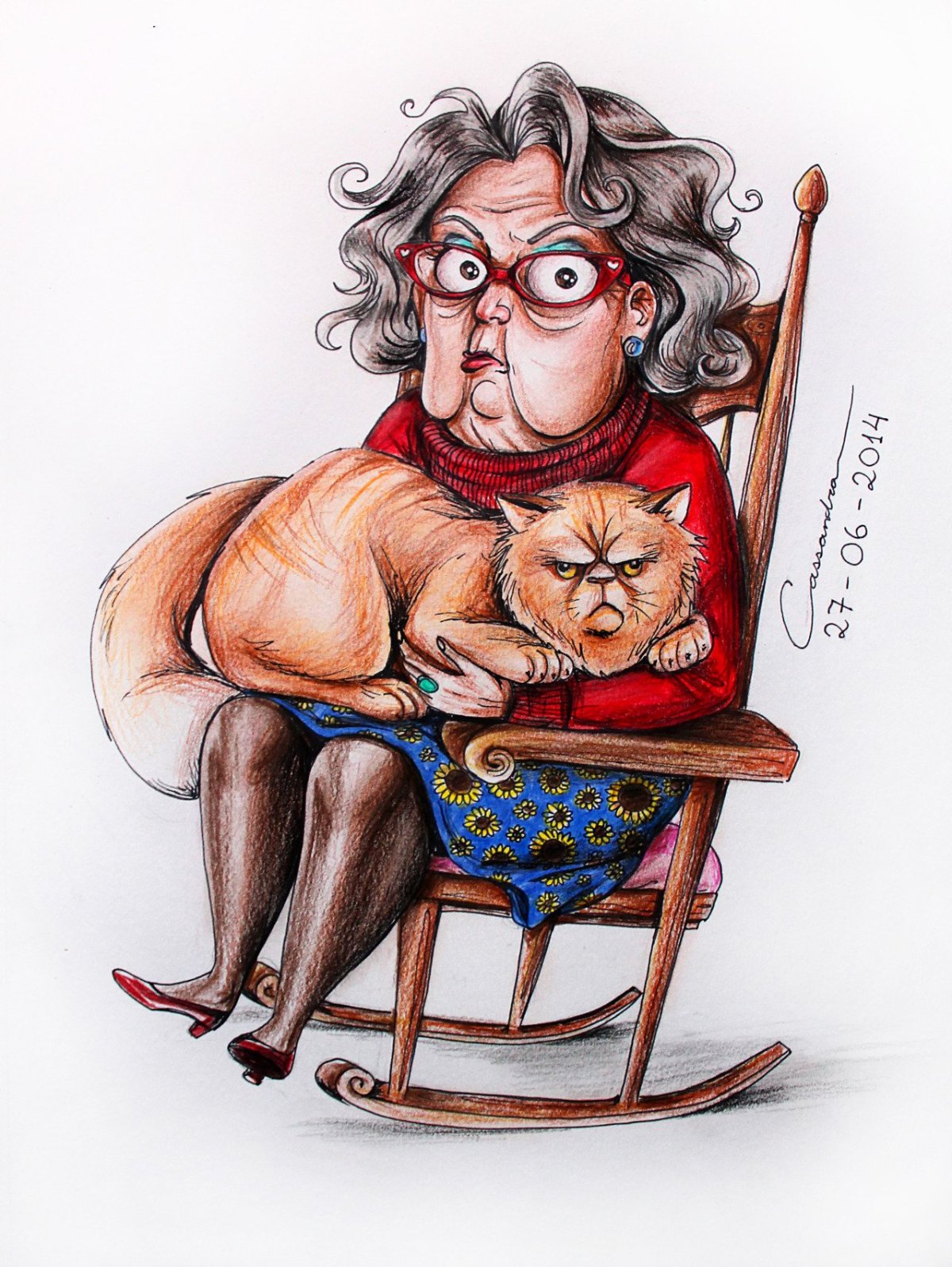 Смешные старушки рисунки