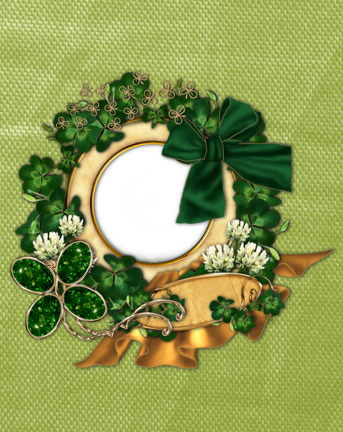 Цветочная лента на прозрачном фоне