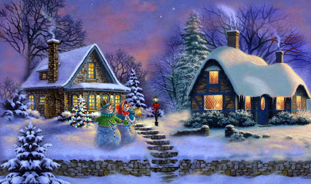 Домик сказочный "новогодний"