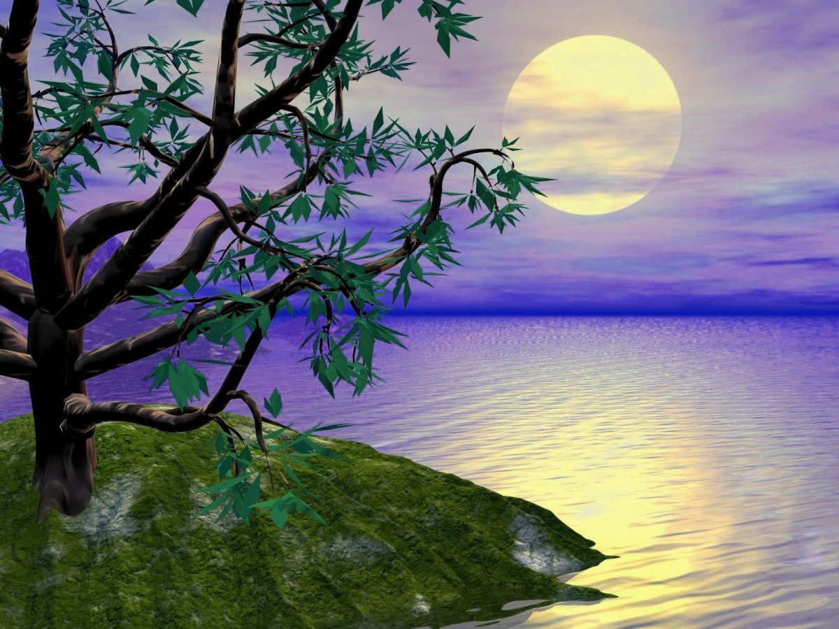 Иллюстрация к романсу островок