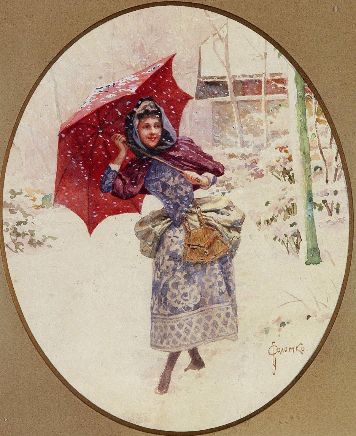 Художник Соломко Сергей Сергеевич зима