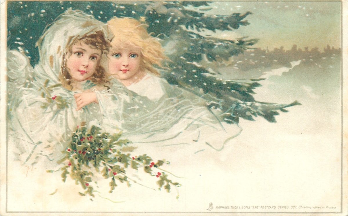 Новогодние Винтажные барышни