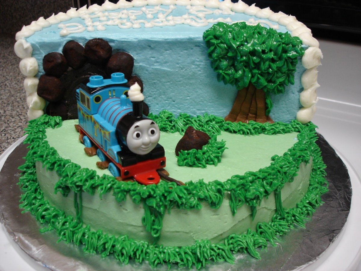 Торт паровозик Томас