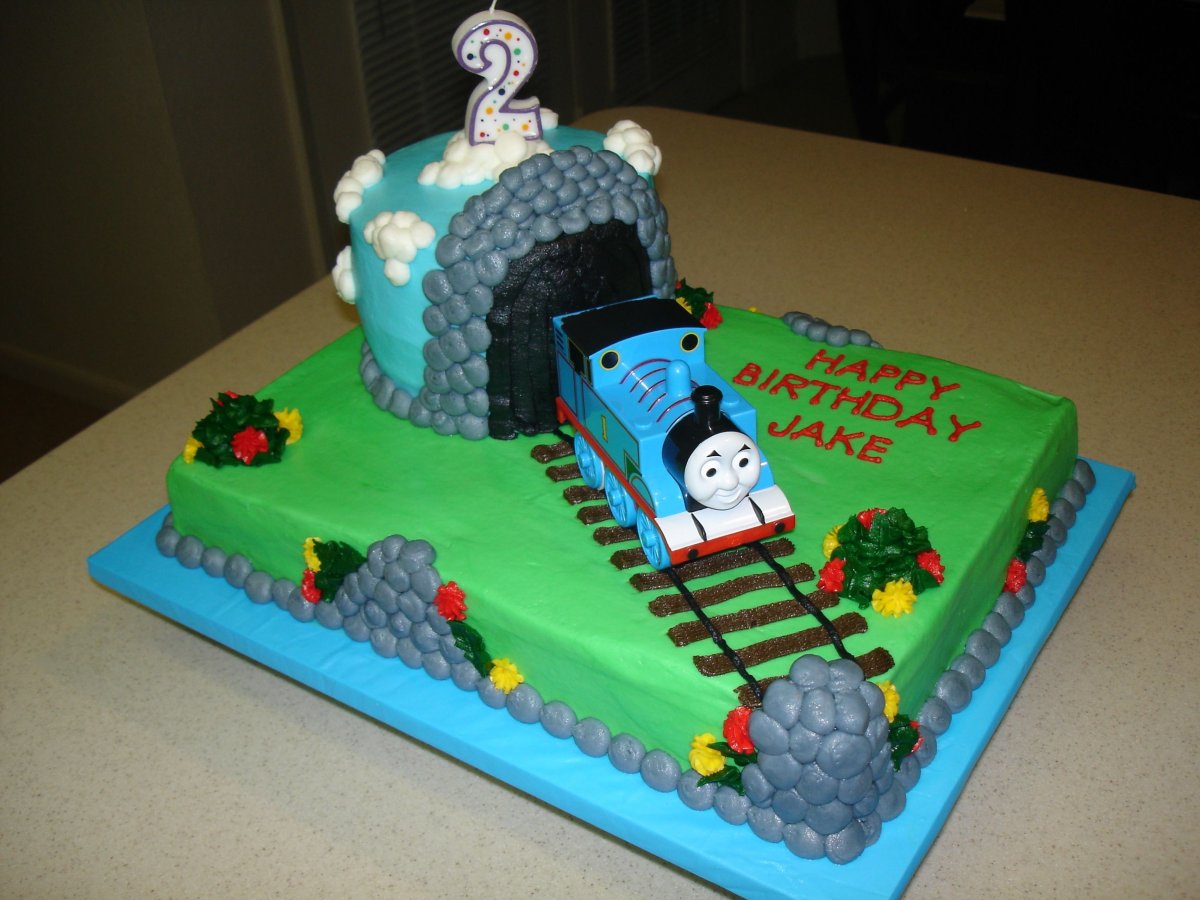 Торт паровозик Томас