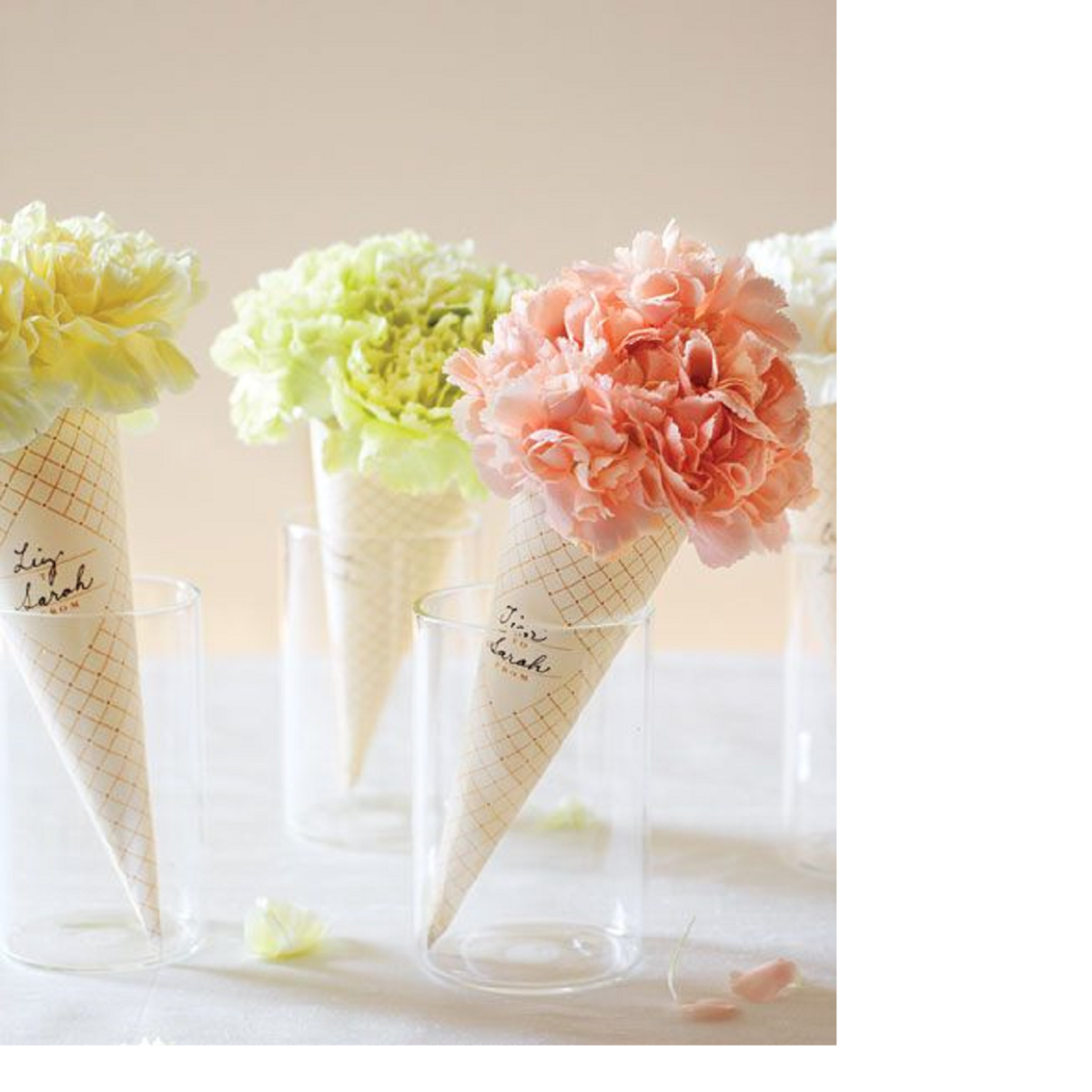 Букет в вафельном рожке