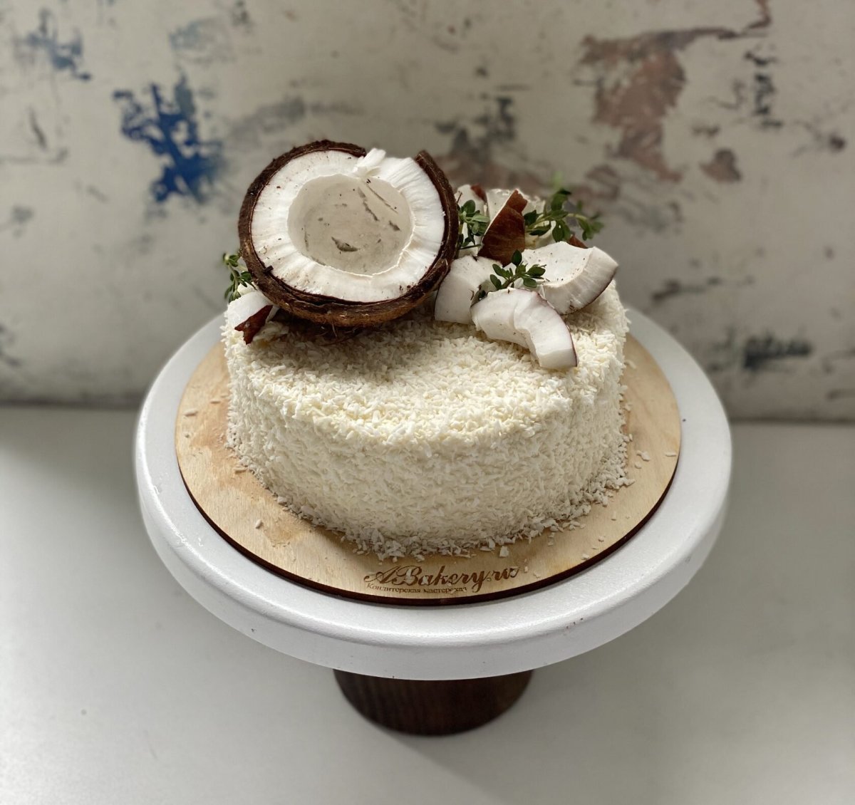 Романтичный Кокос торт