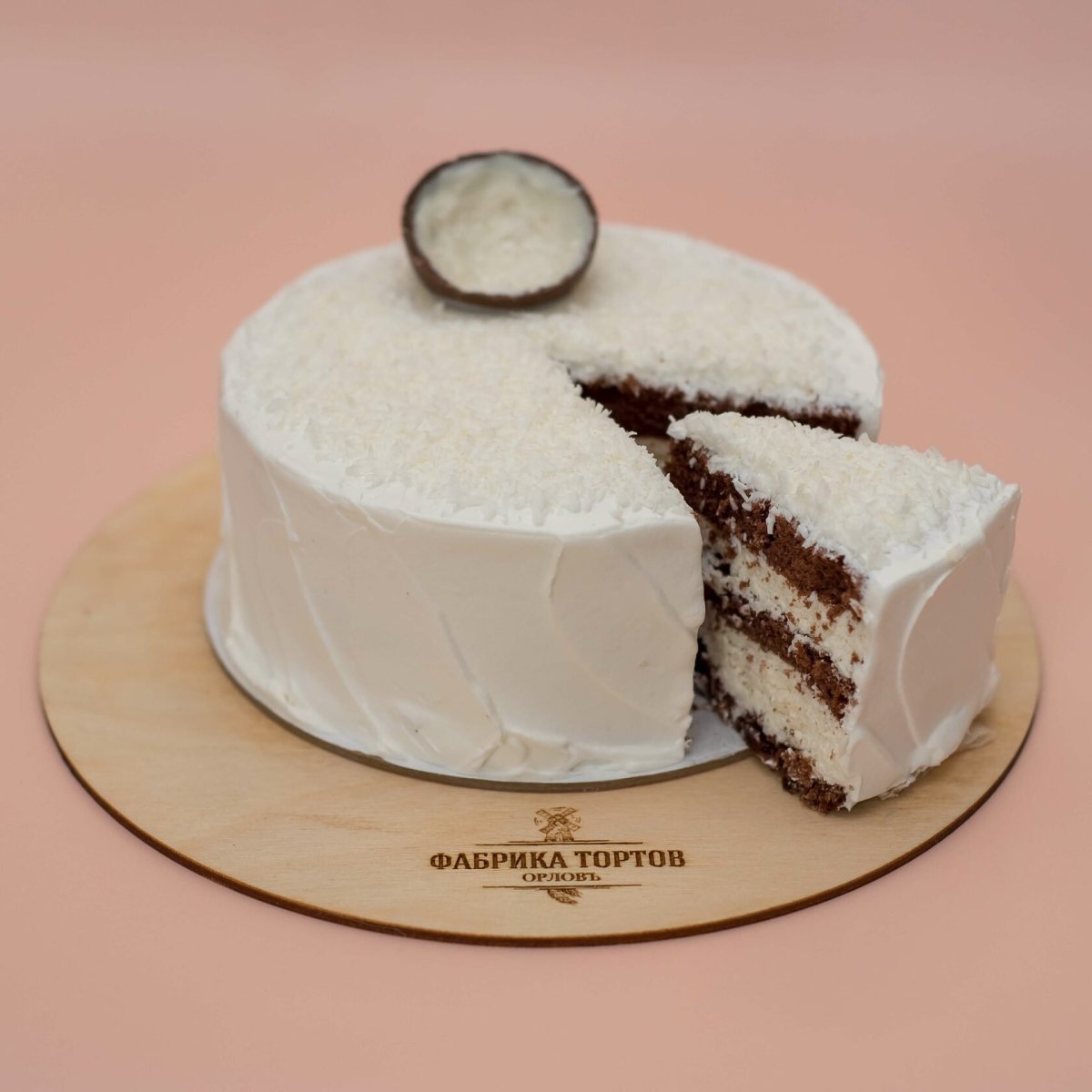 Декор широкого торта