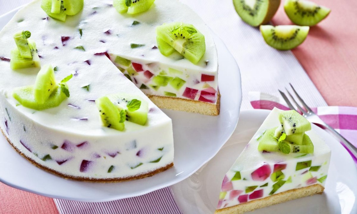 ЖЕЛЕЙНЫЙ торт с фруктами