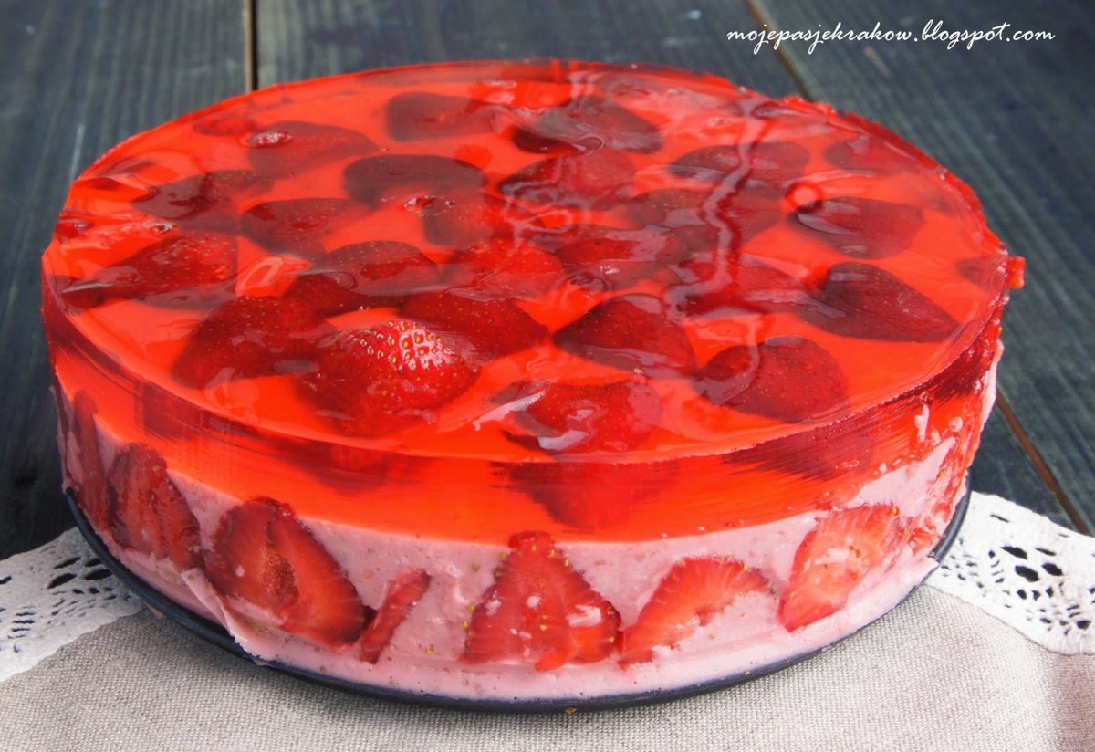 ЖЕЛЕЙНЫЙ торт с фруктами без выпечки