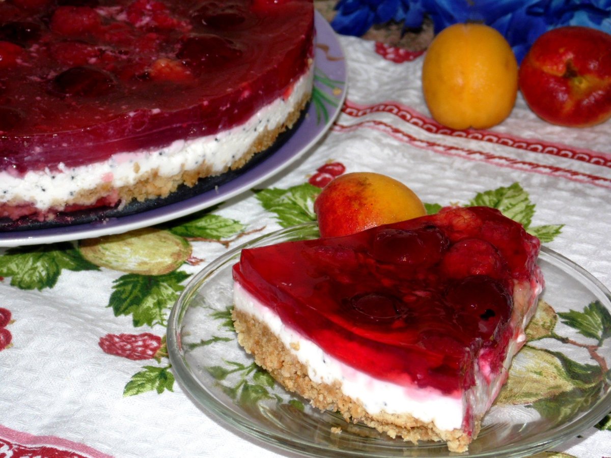 Торт с желатином