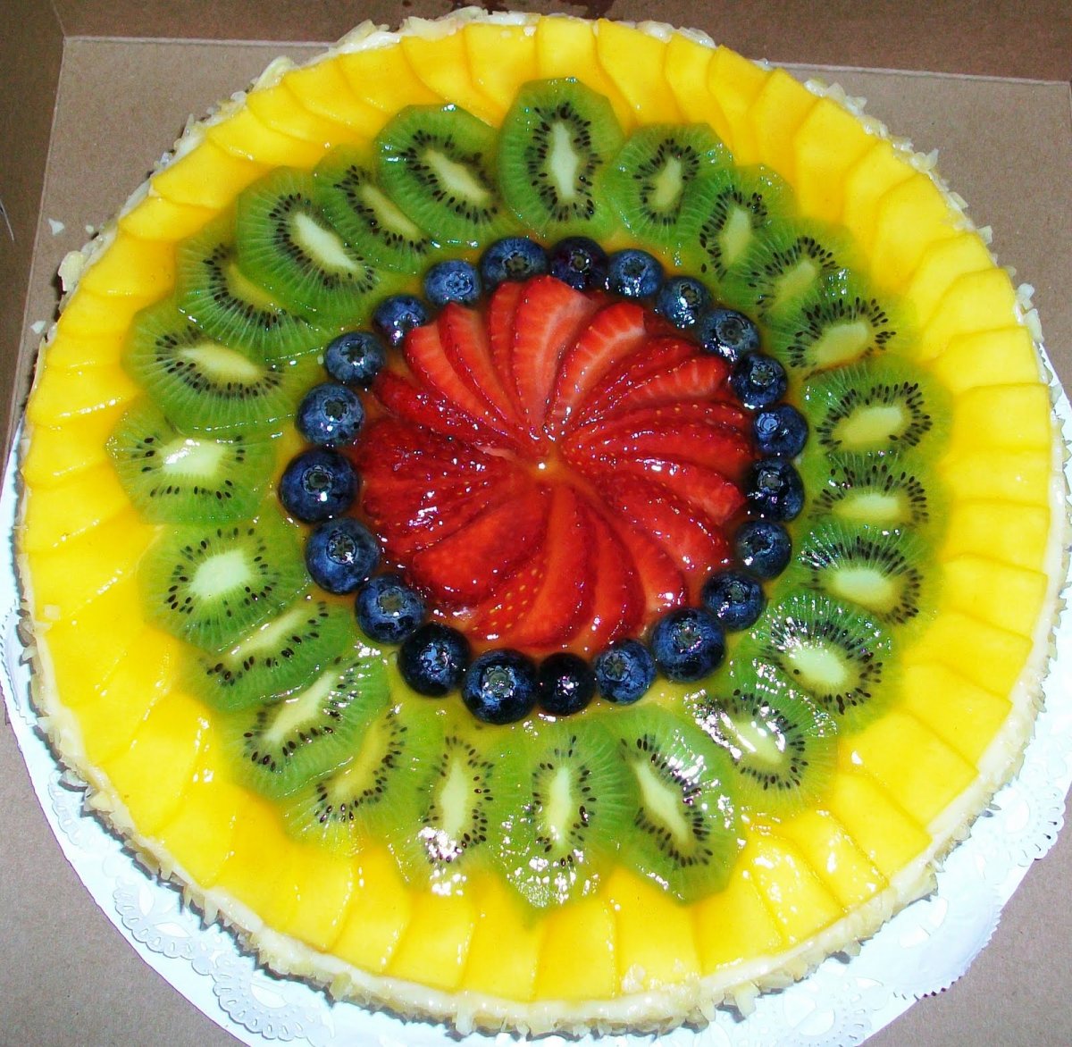 Украшение ЖЕЛЕЙНОГО торта фруктами