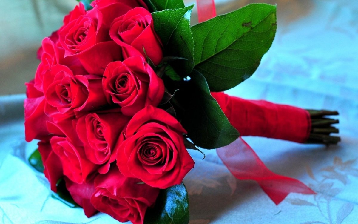 Букет красных роз