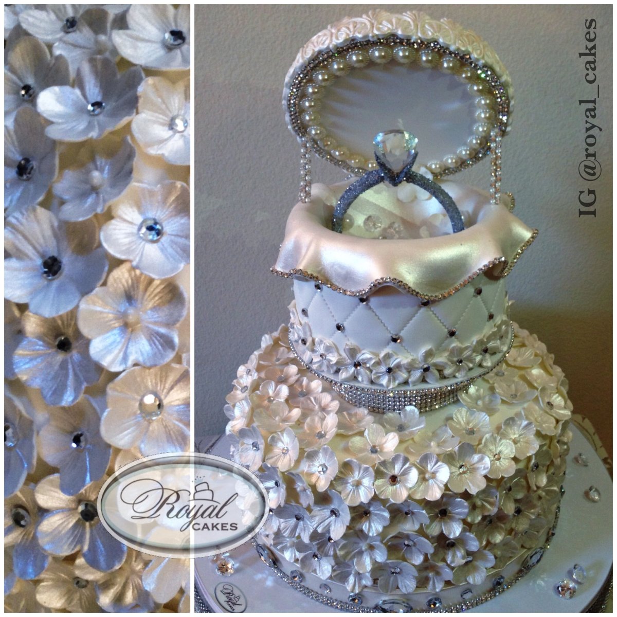 Торт на помолвку с кольцом