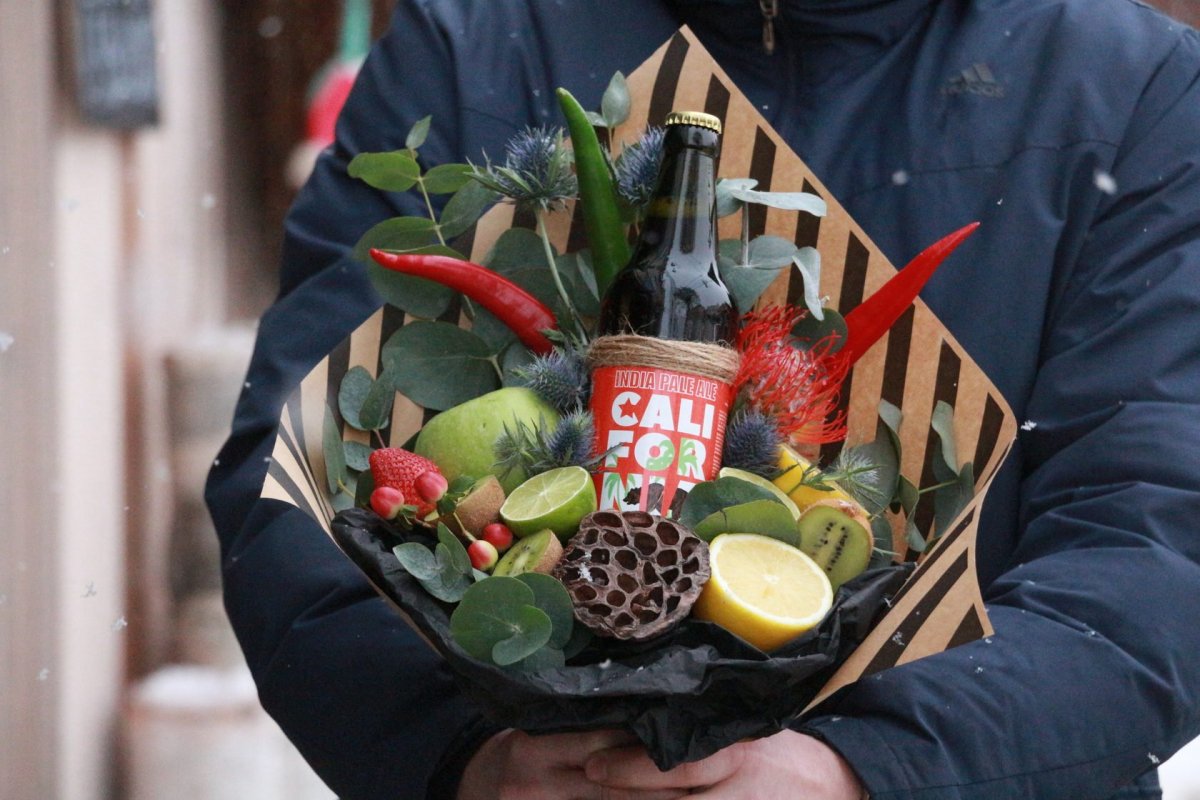 Букет с виски для мужчин