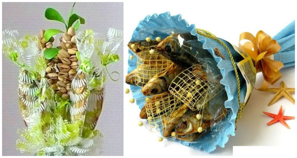 Букет из рыболовных снастей