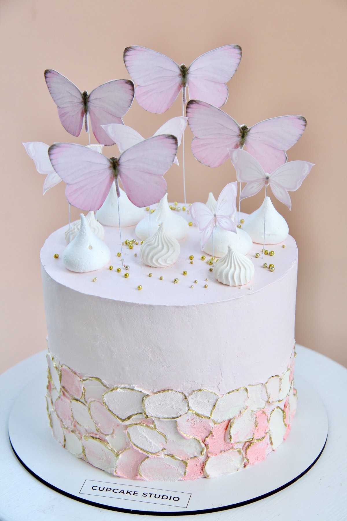 Вафельные бабочки для торта