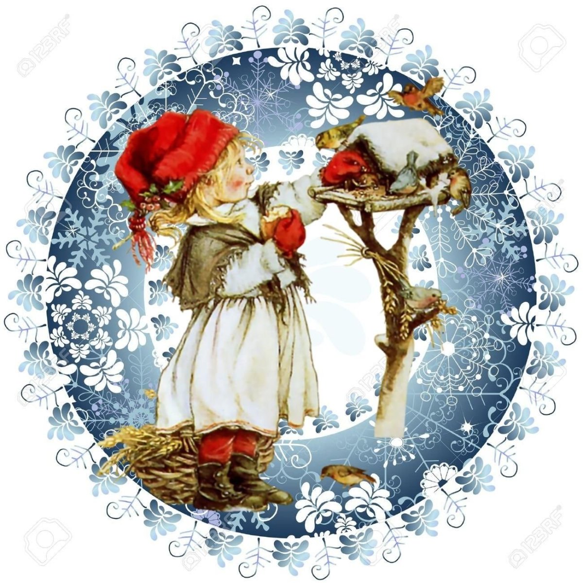 Новогодние мотивы для декупажа