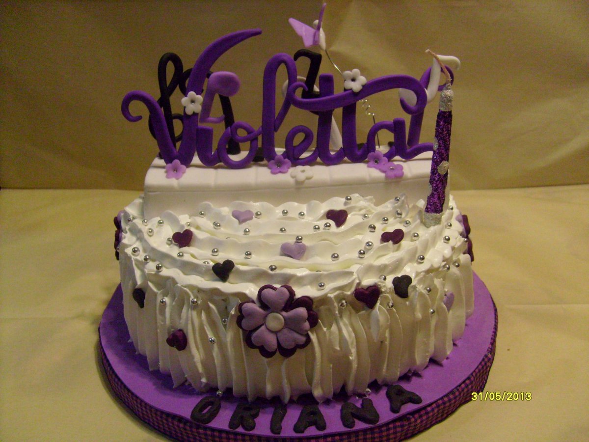 С днем рождения Виолетта торт