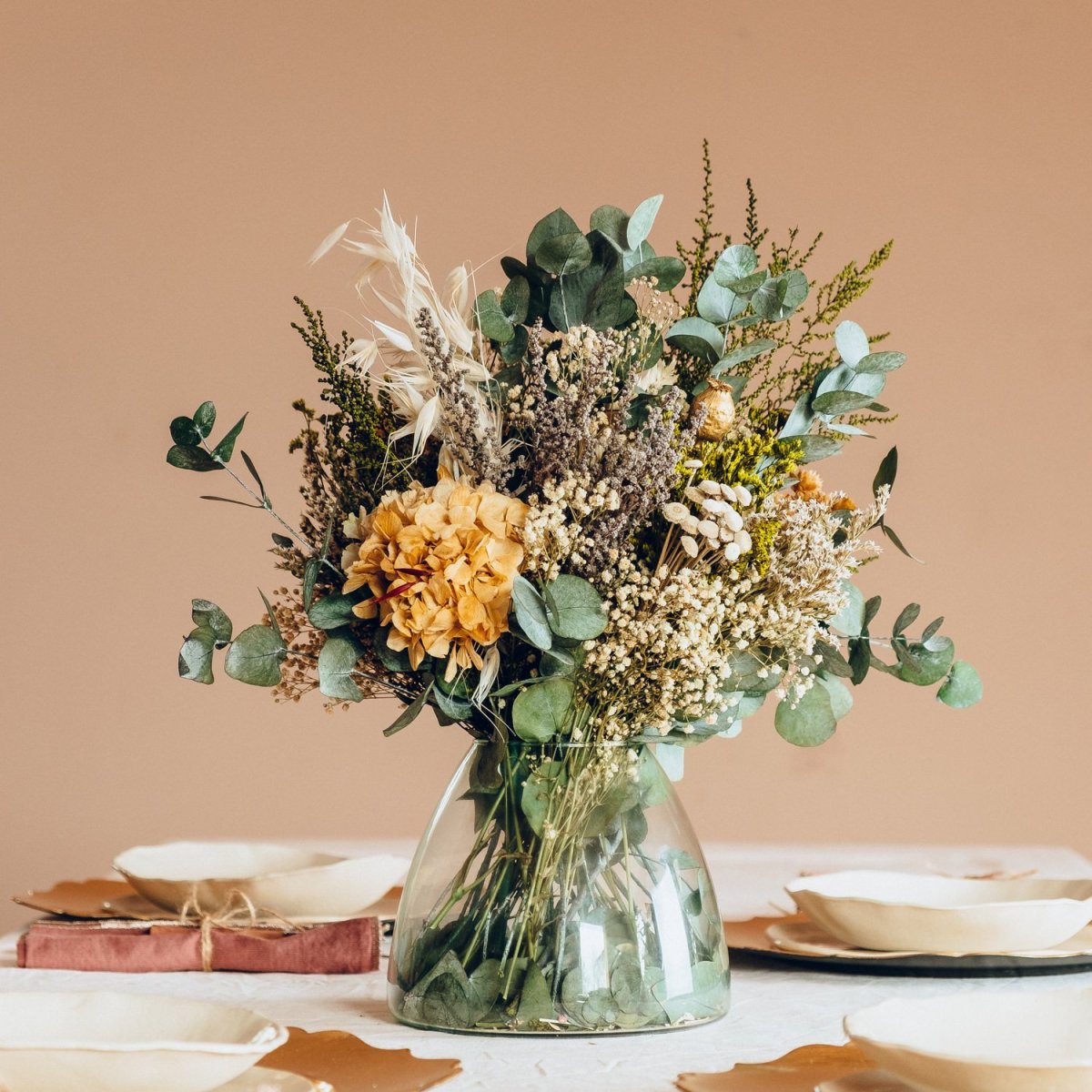 Букеты теплых оттенков