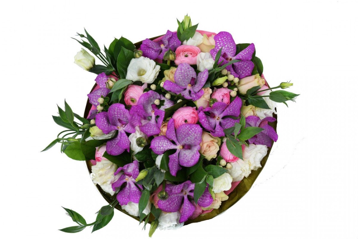 Букет с орхидеей Ванда