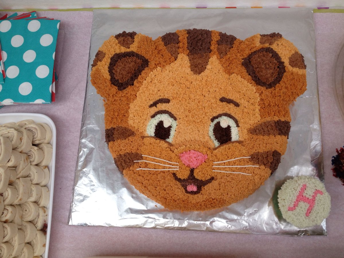 Украшение торта Тигренок