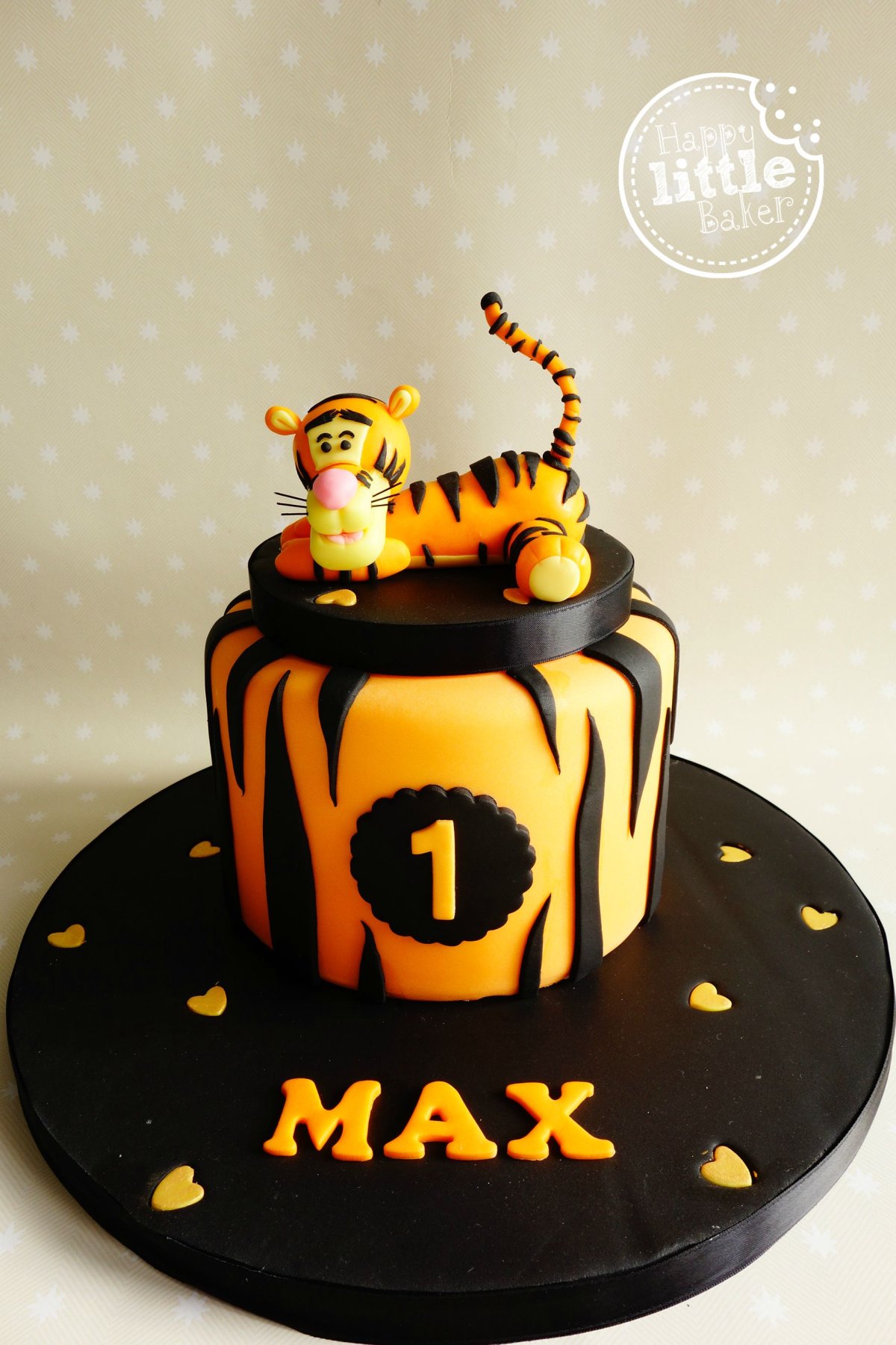 Торт с тигром детский