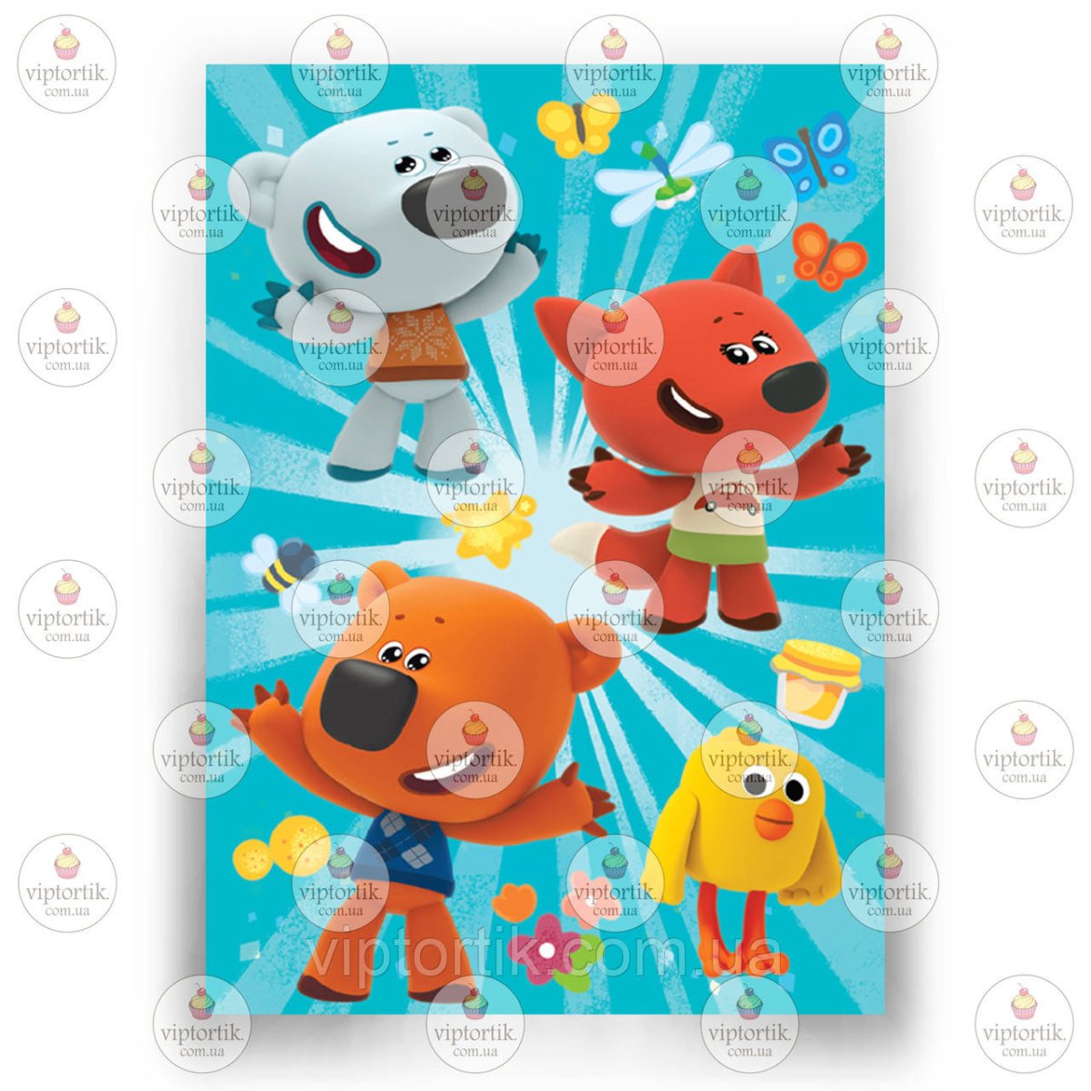 Мимимишки вафельная печать