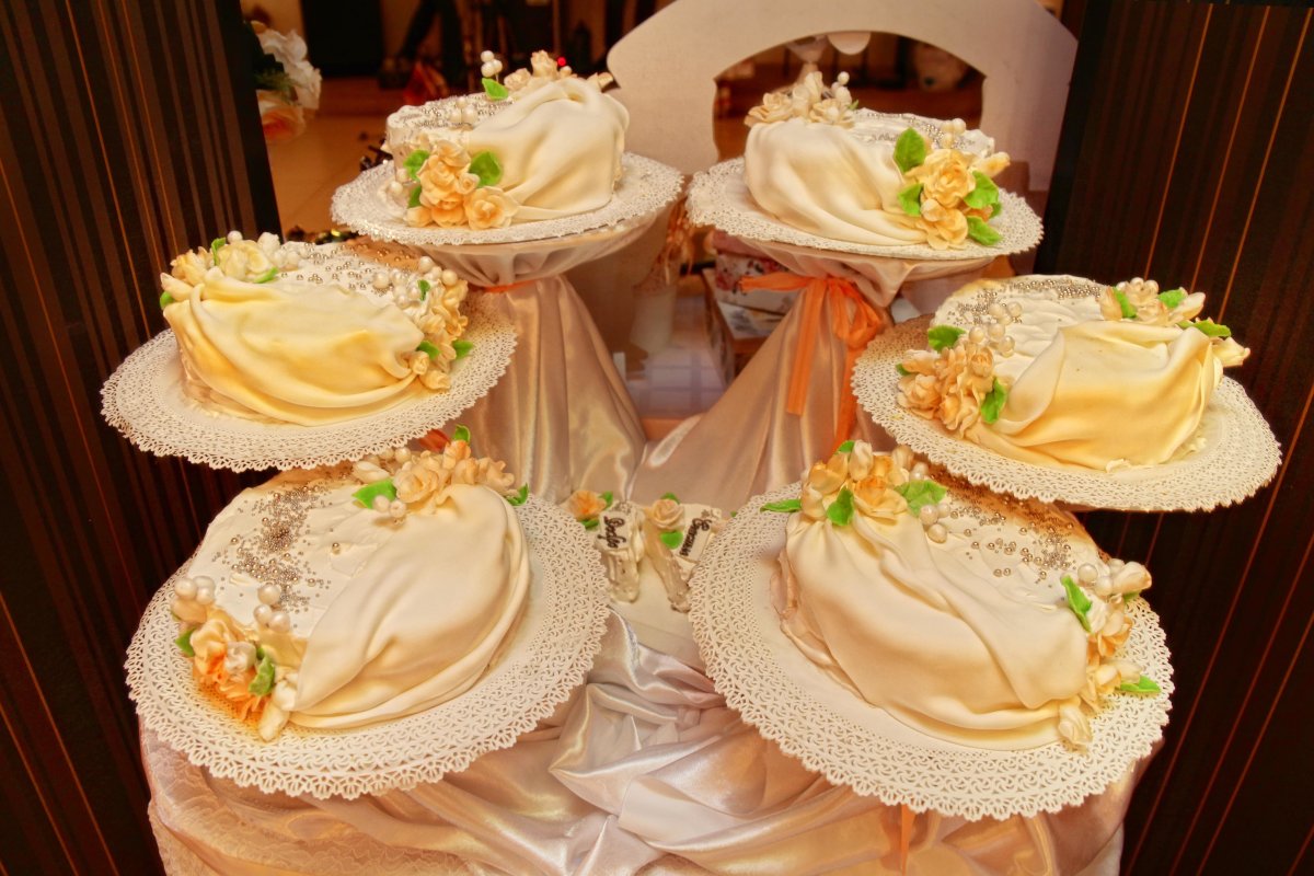 Идеи свадебного торта одноярусного