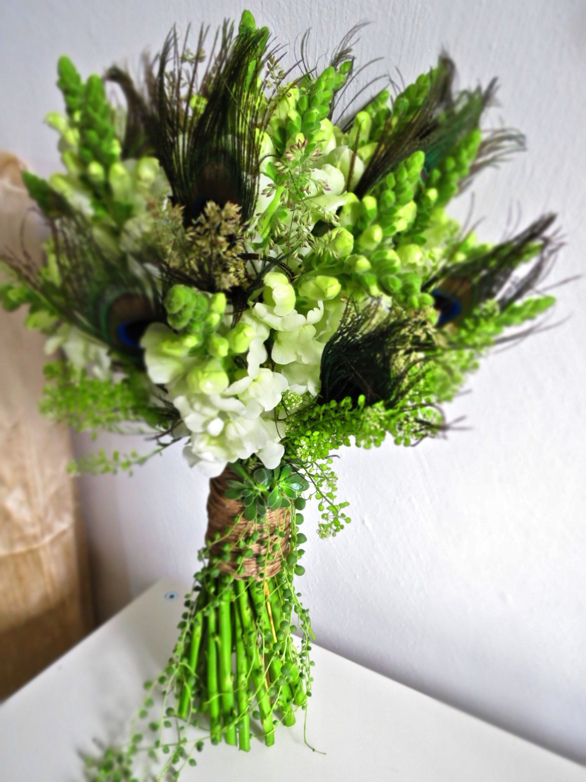 Букет невесты экостиль