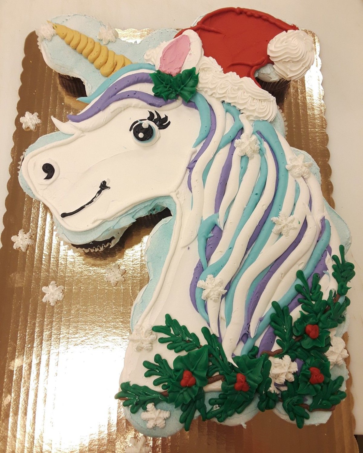 Торт с лошадкой зимой