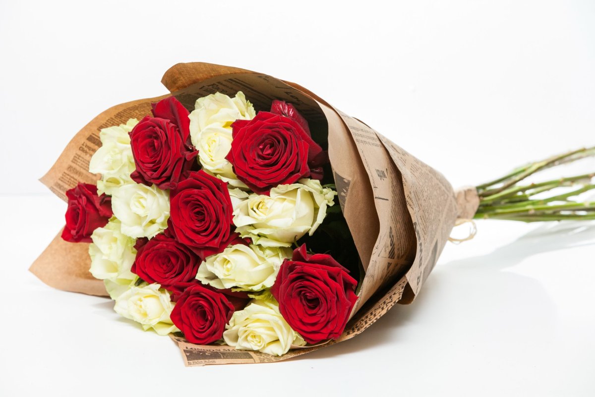 Букет "роза и тюльпан"