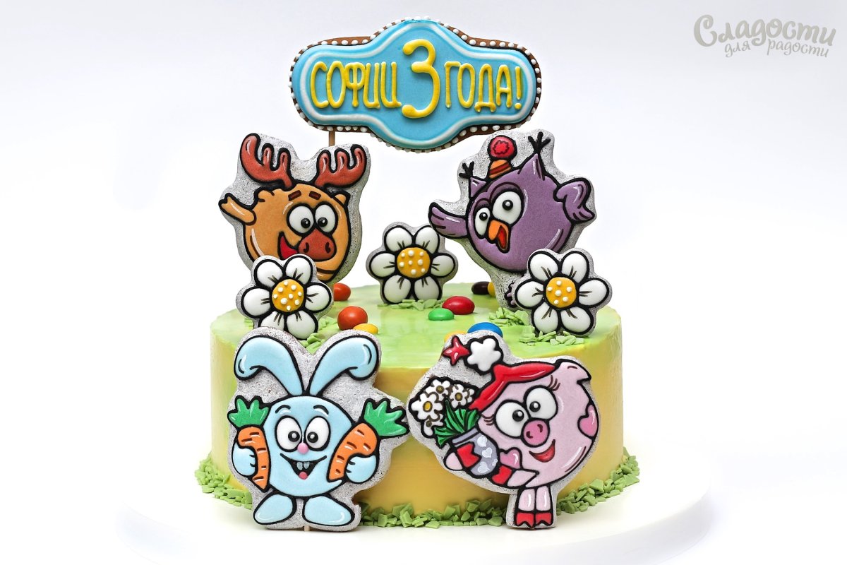 Мороженое торт Смешарики