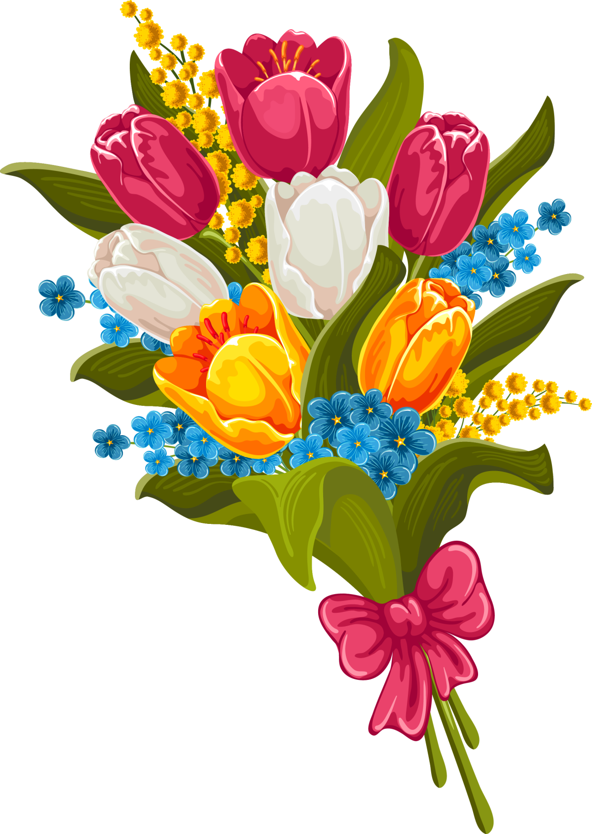 Букет мультяшный