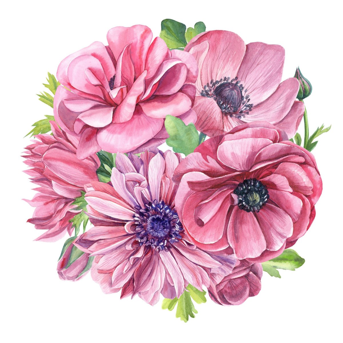 Векторные цветы букет