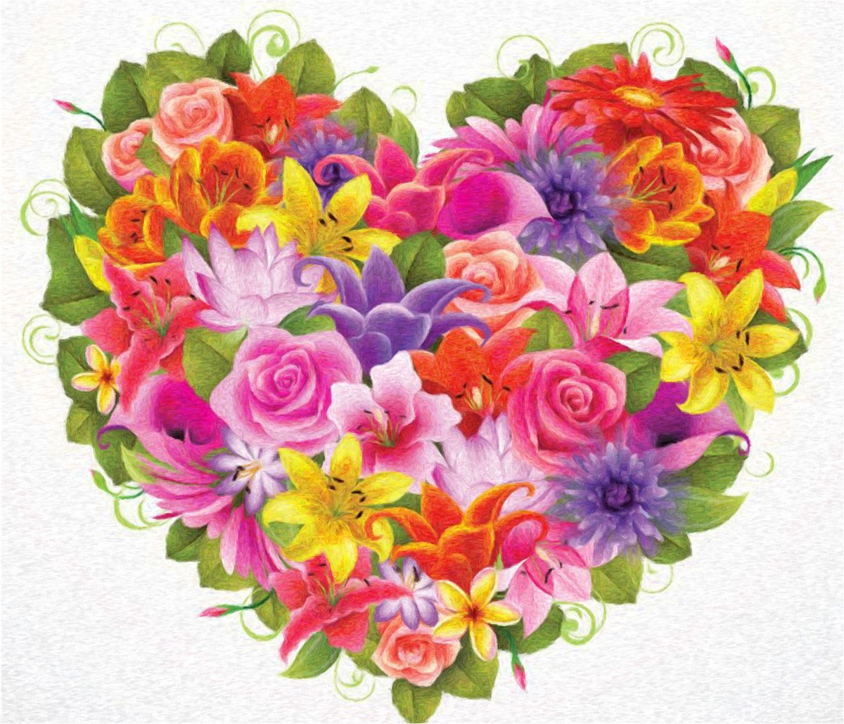 Ребенок с корзиной цветов