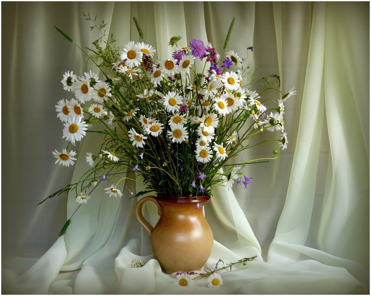 Ханс Эмменеггер букет Васильков подлинник