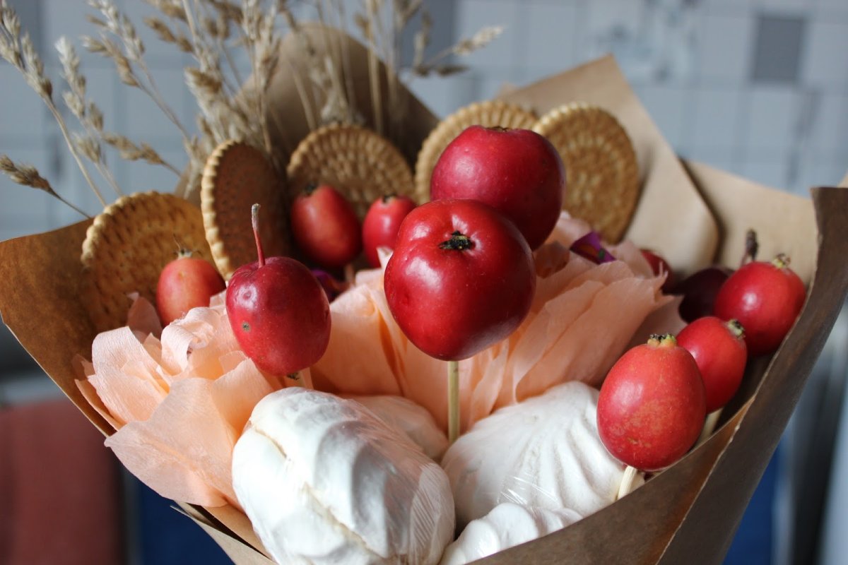 Съедобные букеты с печеньем осенние