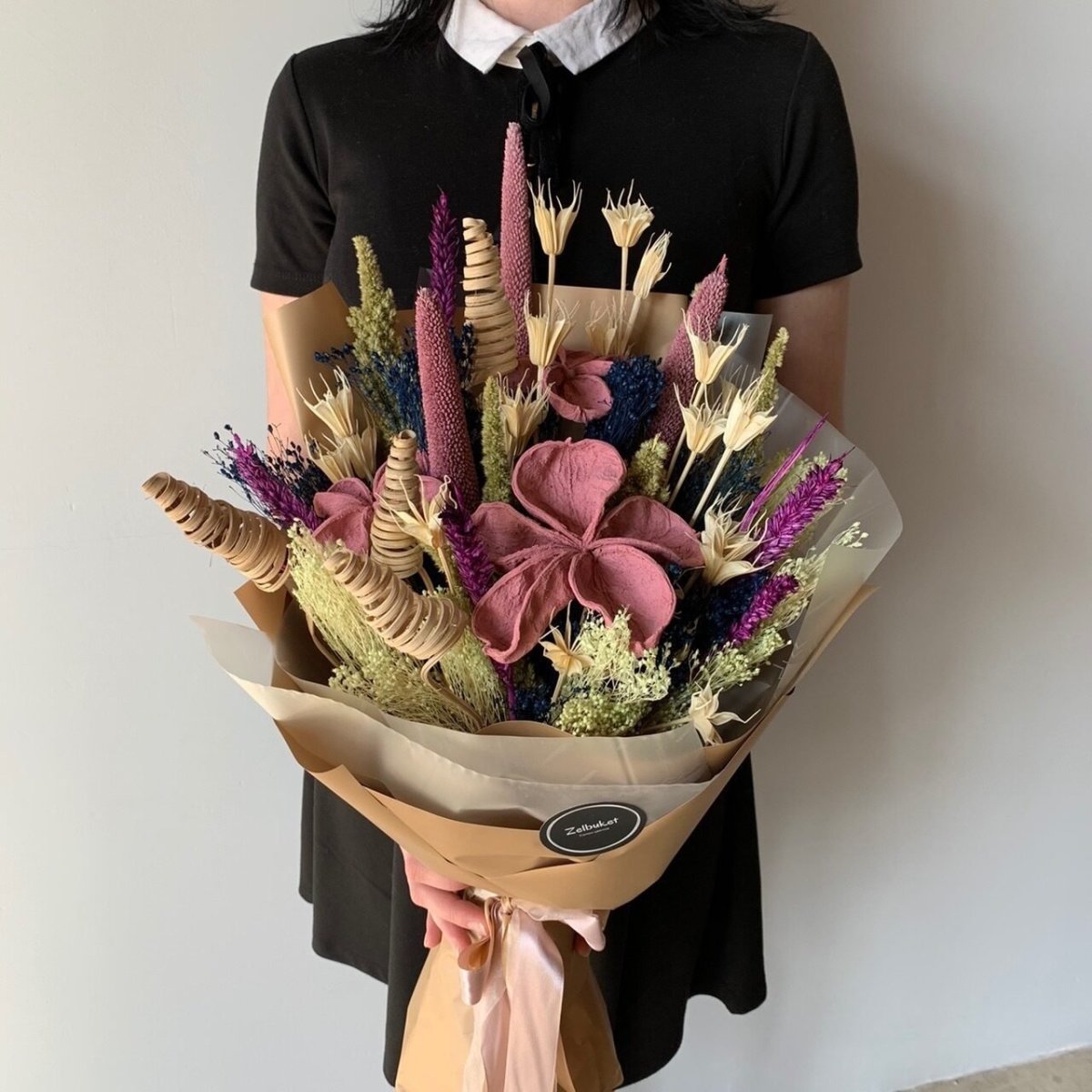 Букет из сухоцветов на 1 сентября