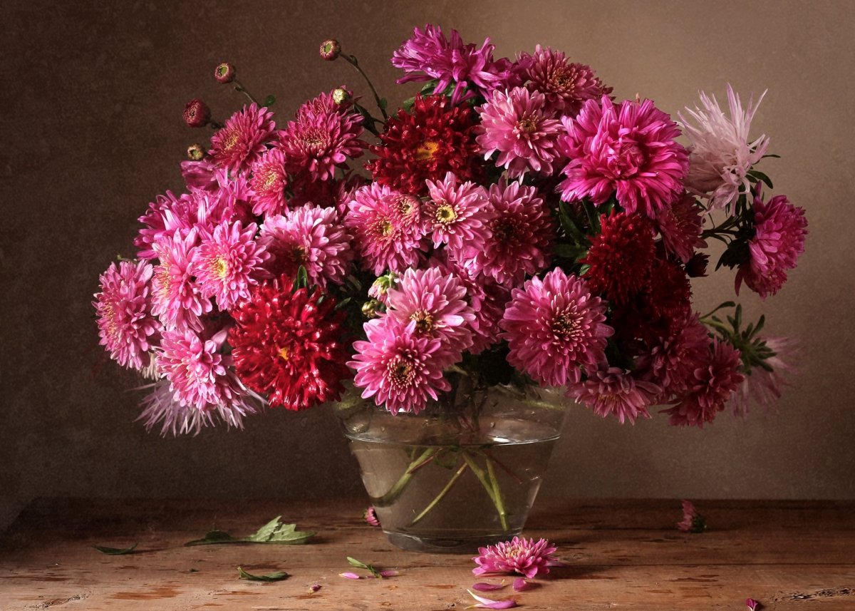 Осенний букет астры Дубки