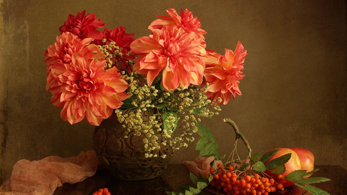 Георгины букетные