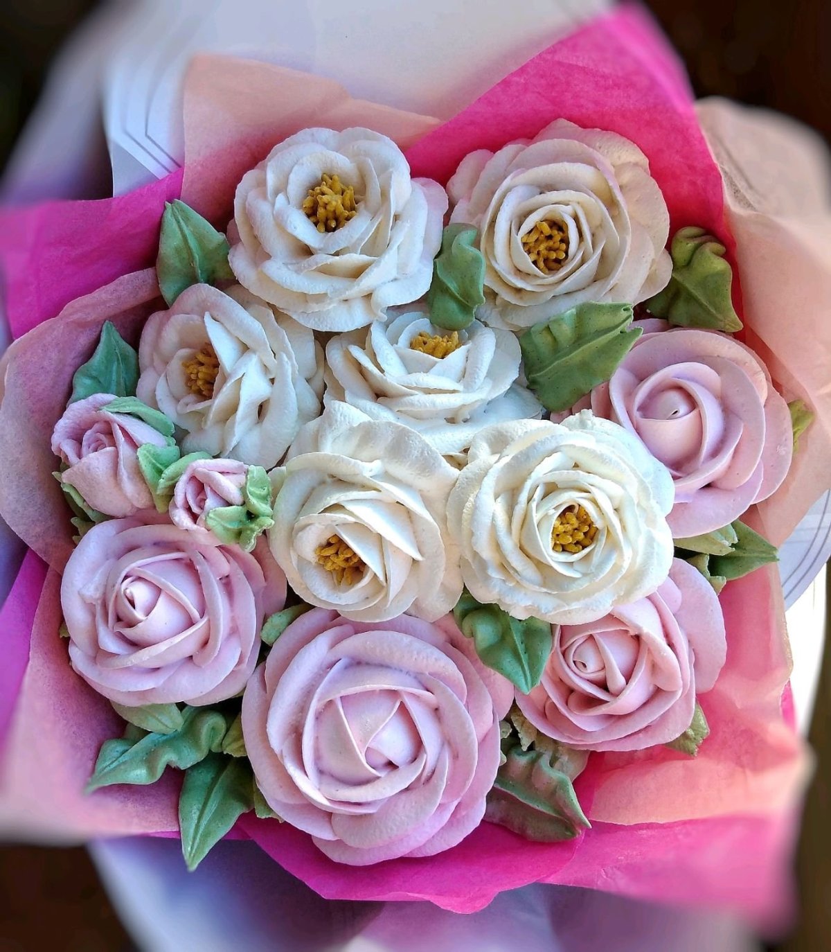 Зефирные цветы букет