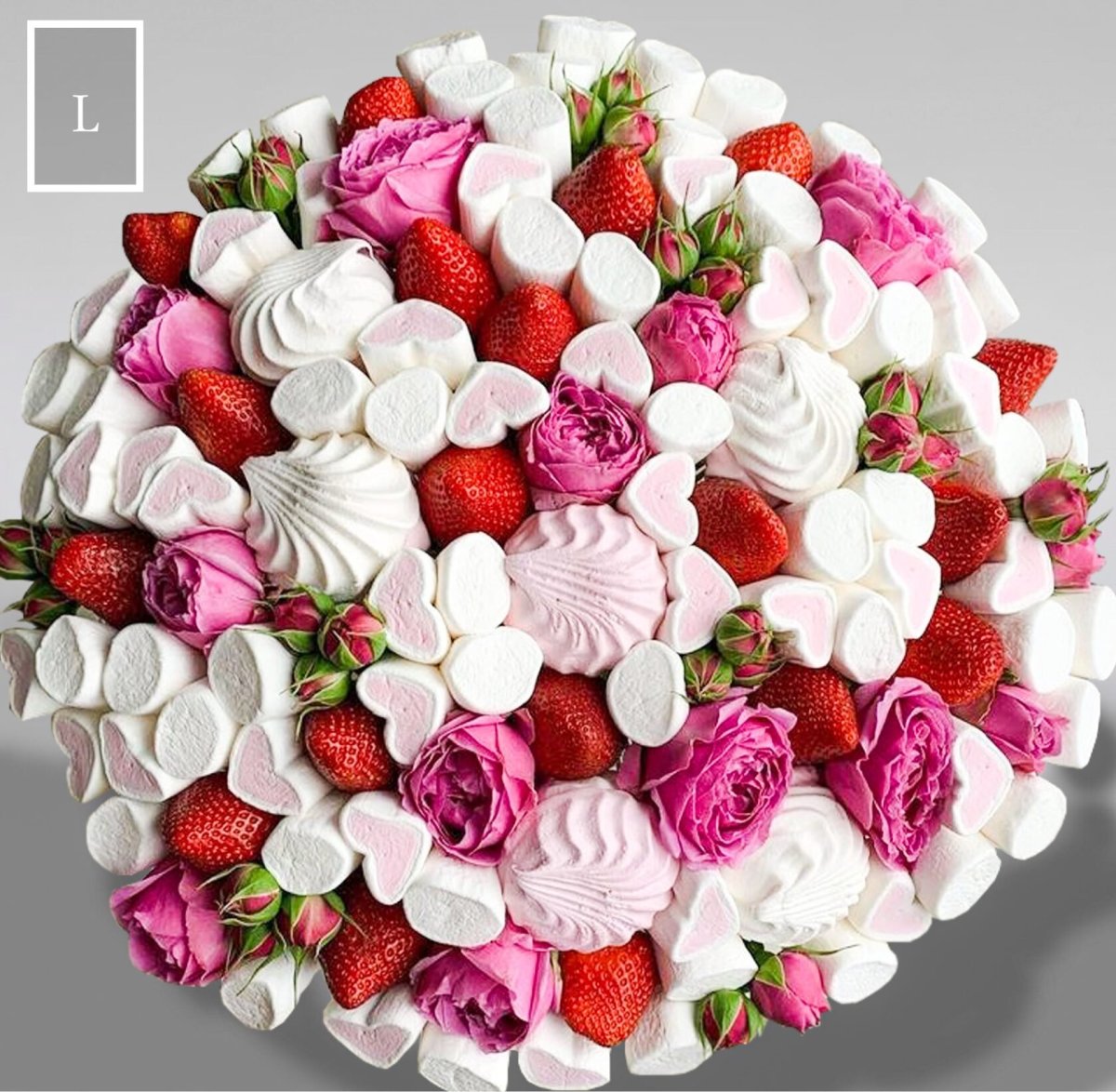 Шикарный букет из зефирных цветов