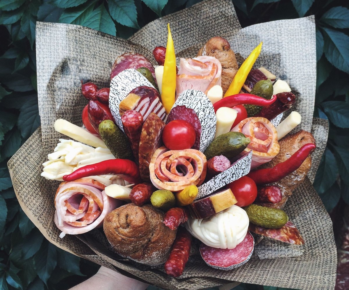 Букет для мужчины необычный