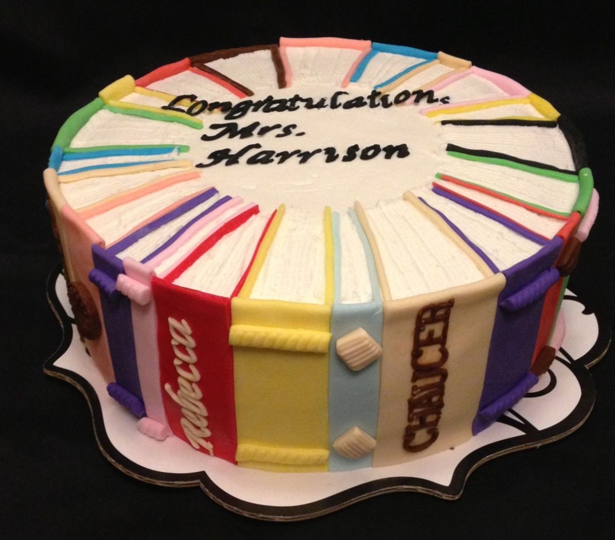 Украшение торта на день учителя