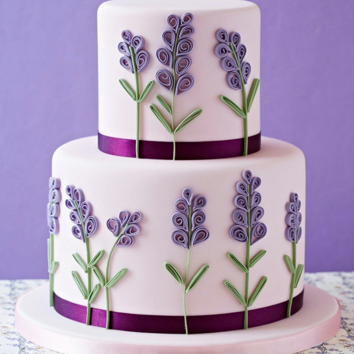 Торт с лавандой