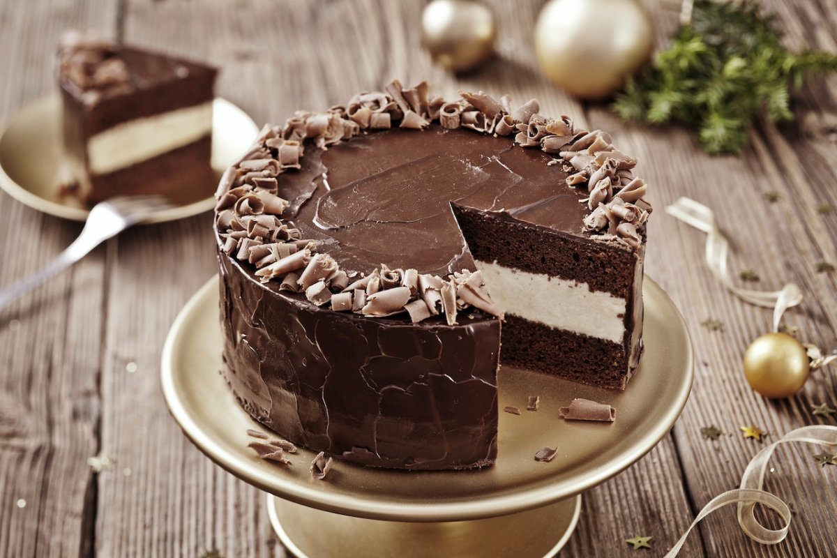 Кекс на кипятке шоколадный