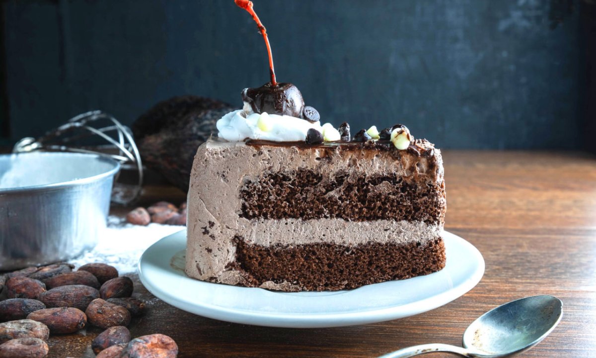 Торт посыпанный какао